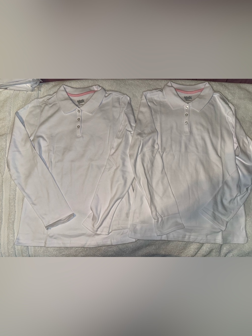 Girls polo long sleeve shirts
